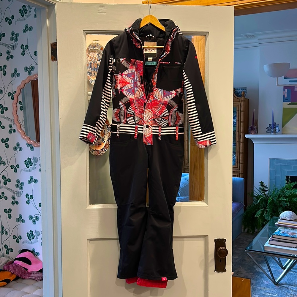 Roxy girls size 8 one-piece ski suit